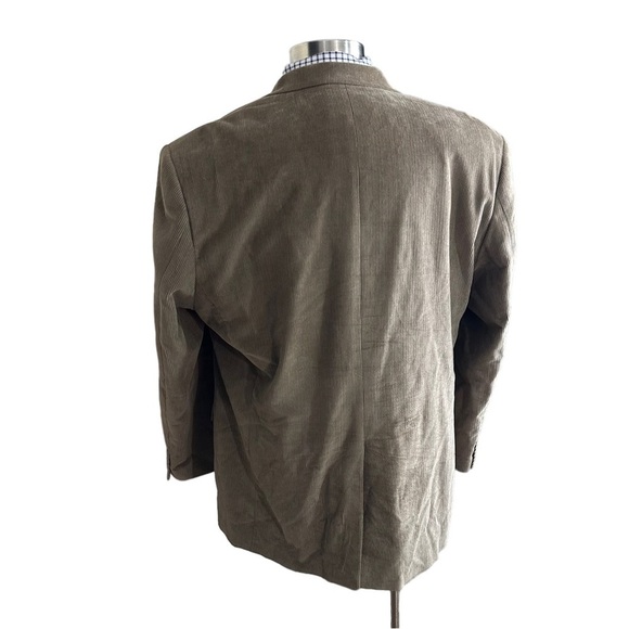 Ralph Lauren Men Tan 100% Cotton Corduroy 2-Button Blazer Sz 48L Suit Jacket - Picture 4 of 12